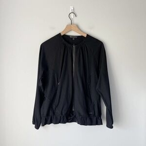 Athleta Women's Avenue Light Weight Black Full Zip Jacket Size Small S
